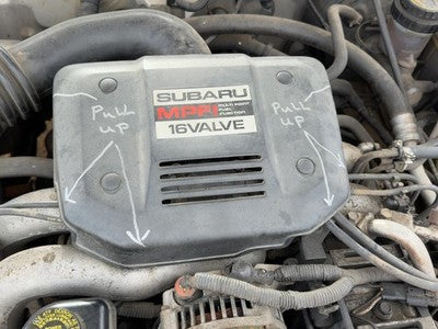 1990 Subaru Legacy Engine Cover Top Plastic Shield Oem 2.2L
