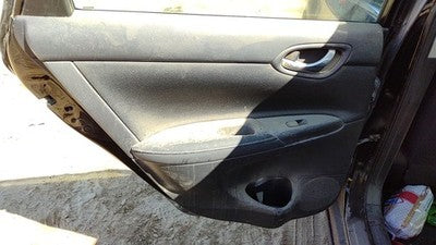 15-19 Sentra Driver Left Rear Door Trim Panel With Switches Back Charcoal G