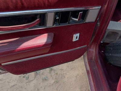 1988 Olds 88 Driver Left Rear Door Trim Panel With Switches Back