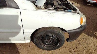 2000-2002 Kia Rio Passenger Right Front Fender Oem White 0K32b52111