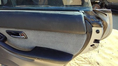 00-02 Subaru Legacy Passenger Right Rear Door Trim Panel With Switches Back Gray