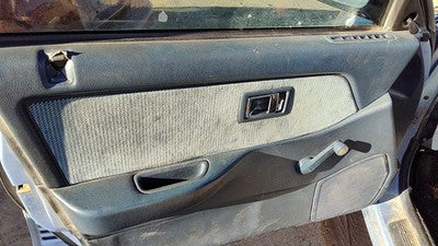 1989 Honda Civic Driver Left Front Door Trim Panel Manual Windows Blue Sedan