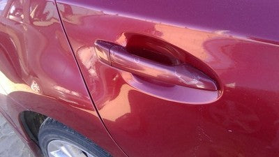 10-12 Lexus Hs250h Hybrid Passenger Right Rear Outside Door Handle Back Red 3r1