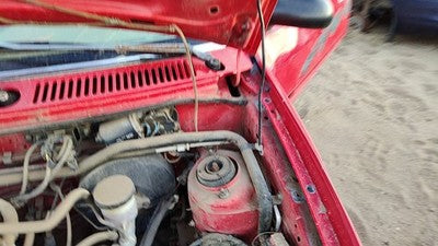 1994-1997 Ford Aspire Pair Of Hood Hinges Right Left Set Assembly Oem Red