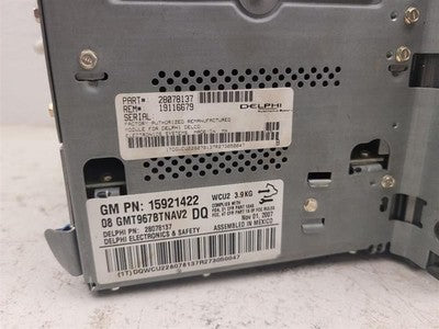2008 Buick Enclave Audio Equipment Radio Opt Uzr 0 Oem Factory Stereo 15921422