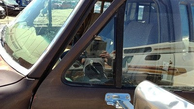 80-91 Ford F150 Driver Left Front Vent Window Small Door Glass With Frame Oem