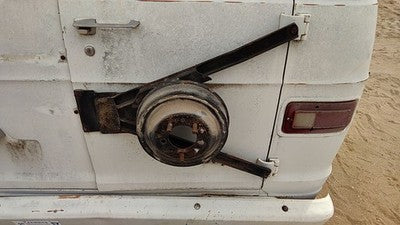 1974 Dodge Van B200 Spare Tire Winch Carrier Mount Bracket Assembly Complete Oem