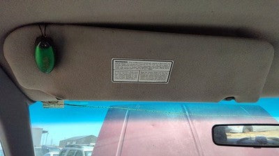 1994 Ford Explorer Driver Left Sun Visor Oem Gray