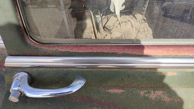 1953 Bel Air 150 Sedan Passenger Right Rear Moulding From Door Back Trim Chrome