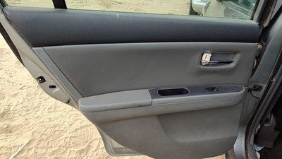 08-09 Sentra Driver Left Rear Door Trim Panel With Switches Back Charcoal W