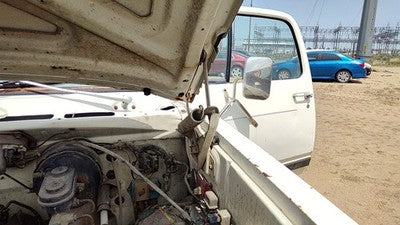 1981-1993 Dodge Ram W250 Driver Left Hood Hinge Assembly Oem White 55027101