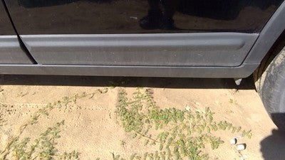 11-15 Kia Sorento Driver Left Rear Moulding From Door Back Trim Strip Gray H9