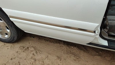 1998 Buick Lesabre Passenger Right Rear Moulding From Door Back Trim Strip White