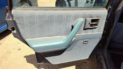 94 Cutlass Ciera Driver Left Rear Inside Door Trim Panel With Switches Back Blue