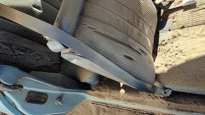 1975 Cutlass Supreme Passenger Right Front Seat Belt Retractor 2 Door Coupe Blue