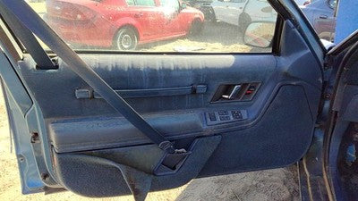 89 Olds Cutlass Cierra Driver Left Front Door Trim Panel With Master Switch Blue