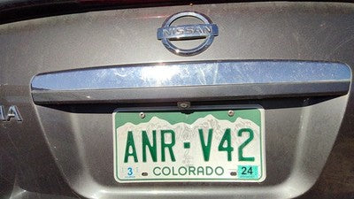 2008 Nissan Altima License Plate Trim Surround Panel Tail Trunk Chrome 4 Door