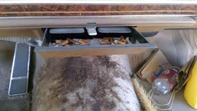 1985 Olds 88 Ash Tray Assembly Oem Slide Out Dash Tan