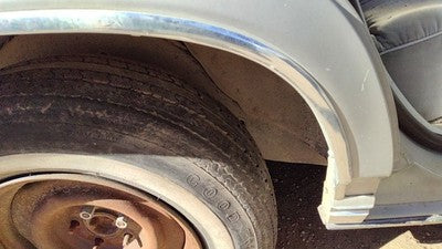 85 Grand Marquis Passenger Right Rear Chrome Trim Wheel Flare Moulding Back Gray