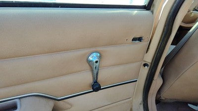 1984 Ford Tempo Driver Left Rear Door Trim Panel Manual Windows Back Tan