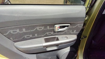 12-13 Soul Driver Left Rear Inside Door Trim Panel With Switches Back Black Wk