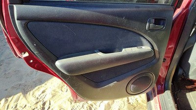04 Mitsubishi Outlander Driver Left Rear Door Trim Panel Wih Switches Back Black