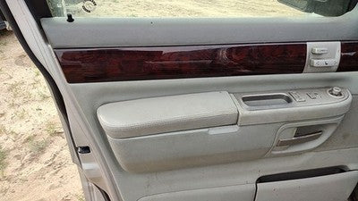 03 Lincoln Aviator Driver Left Front Door Trim Panel With Master Switch Gray Bl