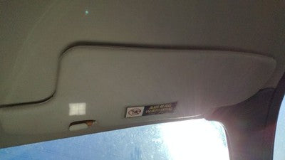 1997 Ford Aspire Passenger Right Sun Visor Oem Gray