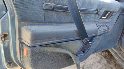 89 Olds Cutlass Cierra Driver Left Front Door Trim Panel With Master Switch Blue