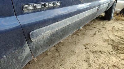 03-07 F350 Powerstroke Driver Left Front Moulding From Door Oem Trim Strip Blue