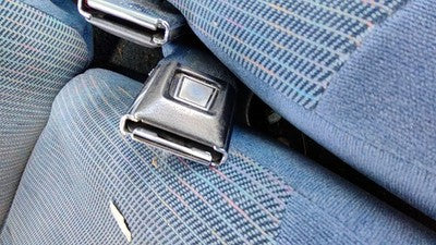 1995 Ford F150 Passenger Right Front Seat Belt Buckle Receiver Oem Blue