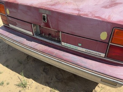 1986-1989 Olds 88 License Plate Trim Surround Panel Oem Tail Trunk Finish