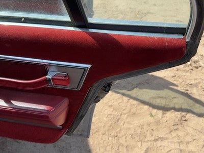 1986 Olds 88 Passenger Right Rear Door Trim Panel With Switches Back Red