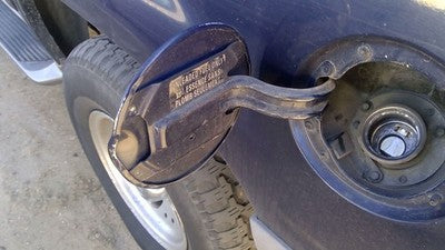 1995-2001 Ford Explorer Fuel Tank Door With Hinge Gas Lid Oem Filler Blue