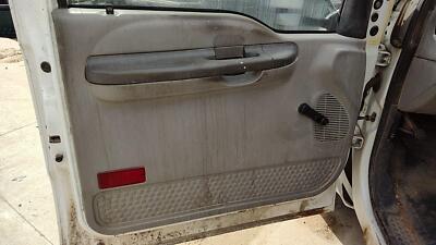1999-2001 F250 Super Duty Driver Left Front Inside Door Trim Panel Only Oem Gray