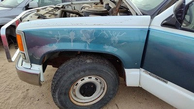 1988-1999 Chevy Silverado 1500 Driver Left Front Fender Oem White 15029229
