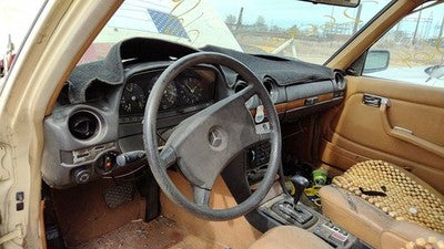 1977-1985 Mercedes 300Td Driver Left Rear Power Window Regulator With Motor Back