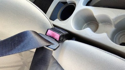 2011-2013 Ford Fiesta Passenger Right Front Seat Belt Buckle Receiver Black Dl