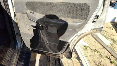 02 Explorer Passenger Right Rear Inside Door Trim Panel With Switches Back Gray
