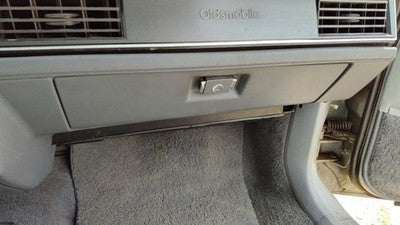 1990 Olds 88 Glove Box Assembly Complete Door With Latch Oem Gray