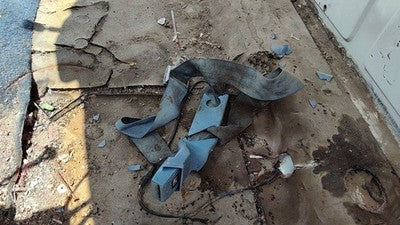 1984 Dodge Ram W250 Driver Left Front Seat Belt Buckle Receiver Oem Blue