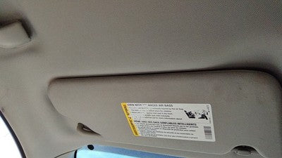 2006-2016 Chevy Impala Driver Left Sun Visor Oem Ebony 19C 15297352