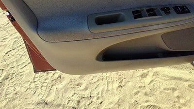 02-04 Toyota Camry Driver Left Front Door Trim Panel With Master Switch Taupe 43