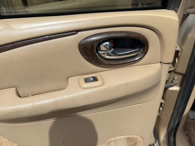 04-05 Buick Rainier Driver Left Rear Door Trim Panel With Switches Back Tan 332