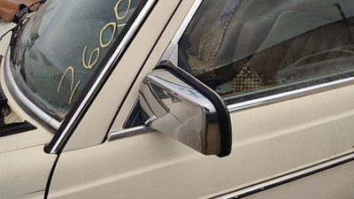 1977-1985 Mercedes 300Td Driver Left Manual Side Mirror Door Mounted Oem White