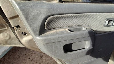 02-04 Nissan Xterra Driver Left Rear Door Trim Panel With Switches Back Gray K
