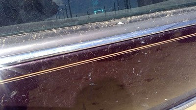 93 Cadillac Fleetwood Passenger Right Front Moulding From Door Trim Upper Chrome