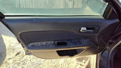 10-12 Fusion Driver Left Front Door Trim Panel With Master Switch Charcoal Black