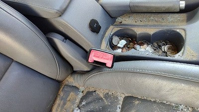 05-10 Vw Jetta Passenger Right Front Seat Belt Buckle Receiver Oem Gray