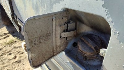 1989 Ford F150 Fuel Tank Door With Hinge Gas Lid Oem Filler Silver